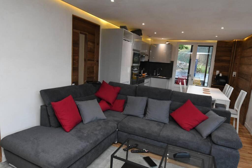 La Saussaz Logement Renove Avec Vue Panoramique מראה חיצוני תמונה